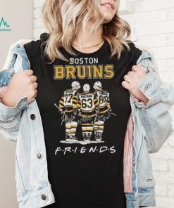 Boston Bruins NHL Friends Bergeron Marchand Pastrnak signatures shirt
