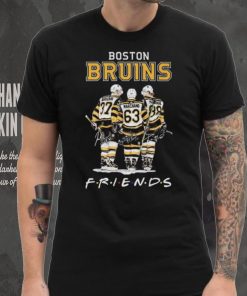 Boston Bruins NHL Friends Bergeron Marchand Pastrnak signatures shirt
