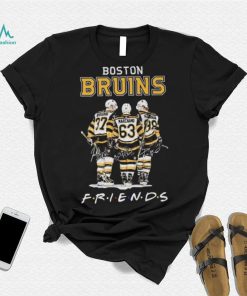 Boston Bruins NHL Friends Bergeron Marchand Pastrnak signatures shirt