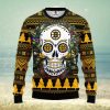 Minnesota Vikings Skull Flower Ugly Christmas Ugly Sweater