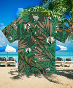 Boston Celtics 2023 Tropical Palm Leaves Aloha Hawaiian Shirt Boston Celtics Hawaiian Shirt