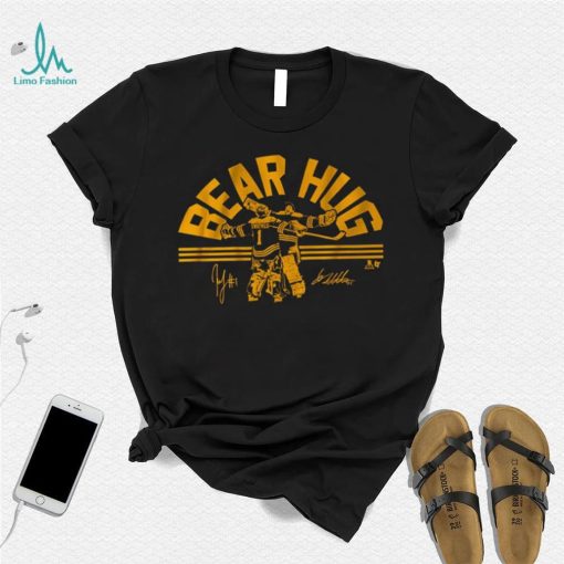 Boston Goalie Hug Shirt Linus Ullmark Jeremy Swayman NHLPA