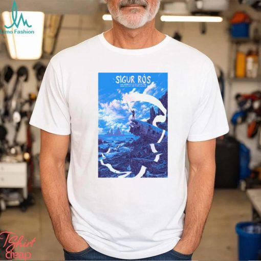 Boston MA august 19 2023 Sigur Ros tour art poster design t shirt