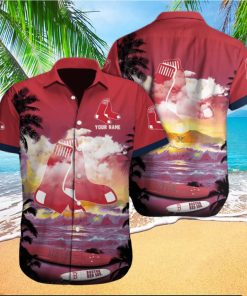 Boston Red Sox MLB Custom Name Hawaiian Shirt