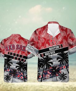 Boston Red Sox MLB Personalized Palm Tree Hawaiian Shirt