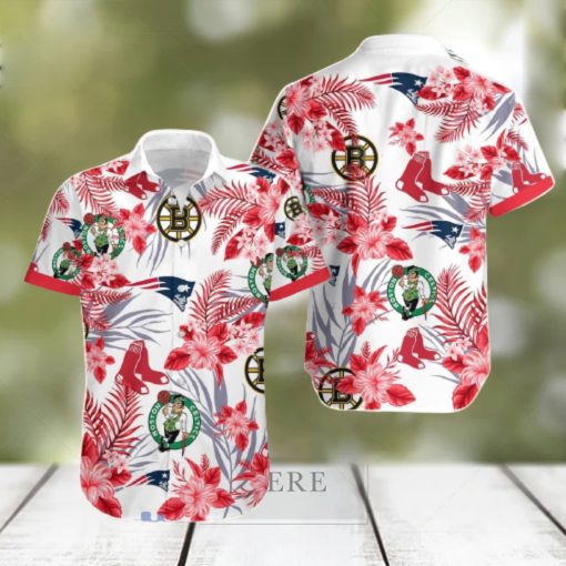 Boston Sports Red Hawaiian Shirt Best Gift For Fans Men And Women hawaiian shirt