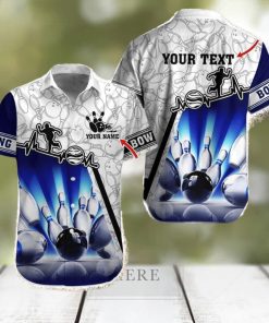 Bowling And Bowling Pattern Personalized Name Hawaiian Shirt For Men And Women hawaiian shirt