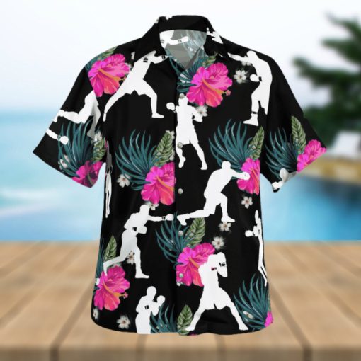 Boxing Tropical Flower Hawaiian Shirt