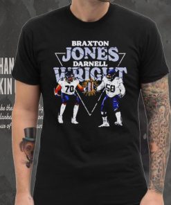 Braxton Jones And Darnell Wright Chicago Bookends Football Shirt
