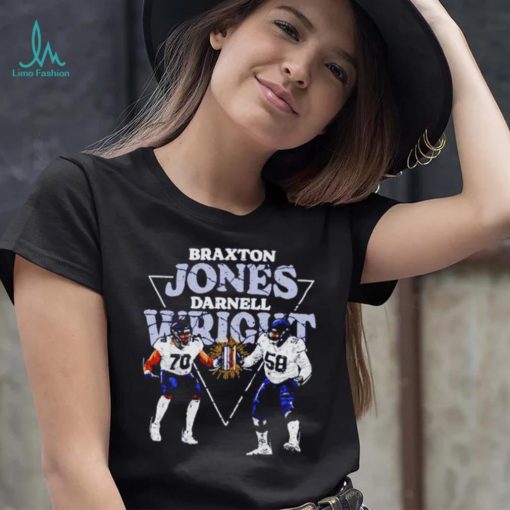 Braxton Jones And Darnell Wright Chicago Bookends Football Shirt