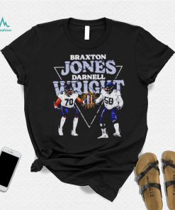 Braxton Jones And Darnell Wright Chicago Bookends Football Shirt
