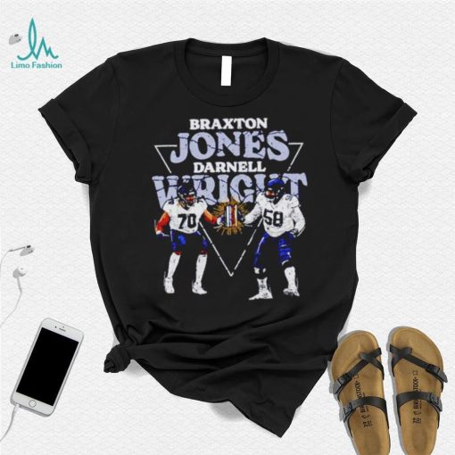Braxton Jones And Darnell Wright Chicago Bookends Football Shirt