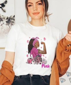 Breast Cancer In October We Wear Pink Black Woman Breast Cancer Awareness 121 Warrior shirt