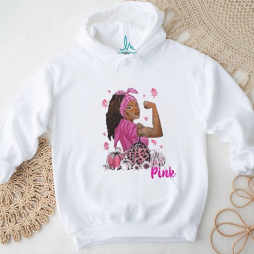 Breast Cancer In October We Wear Pink Black Woman Breast Cancer Awareness 121 Warrior shirt