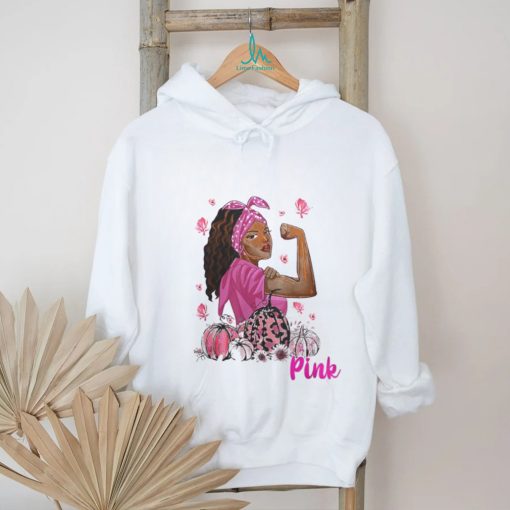 Breast Cancer In October We Wear Pink Black Woman Breast Cancer Awareness 121 Warrior shirt