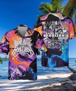 Bring Me The Horizon Album Lyric Happy Song World Tour 2023 Hawaiian Shirt