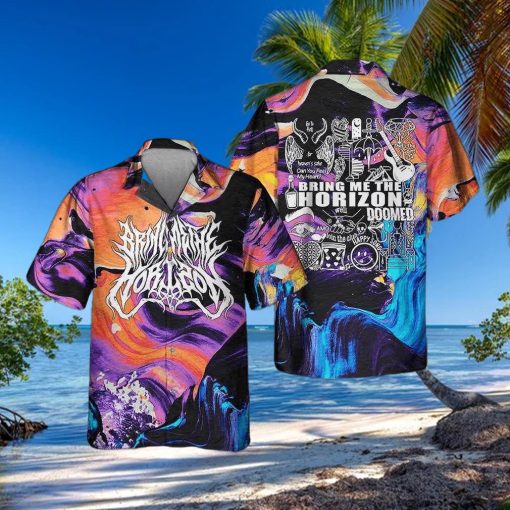 Bring Me The Horizon Album Lyric Happy Song World Tour 2023 Hawaiian Shirt