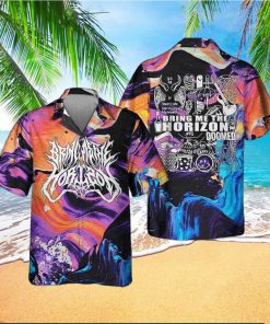 Bring Me The Horizon Album Lyric Happy Song World Tour 2023 Hawaiian Shirt