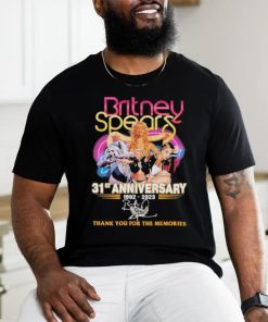 Britney Spears 31st Anniversary 1992 2023 Thank You for the memories signature shirt