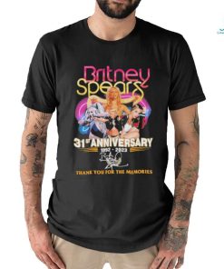 Britney Spears 31st Anniversary 1992 2023 Thank You for the memories signature shirt