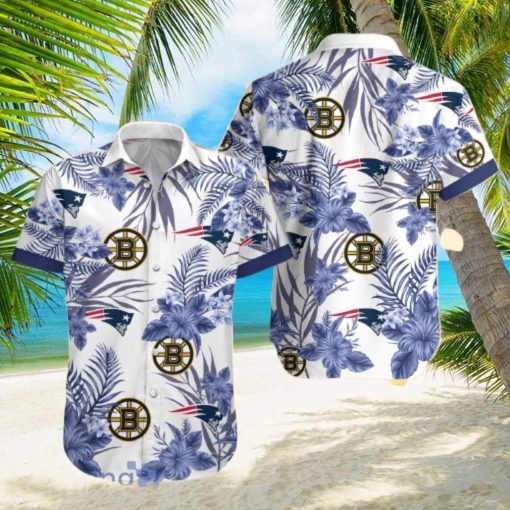 Bruins Patriots Hawaiian Shirt Best Gift For Fans Men And Women hawaiian shirt