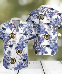 Bruins Patriots Hawaiian Shirt Best Gift For Fans Men And Women hawaiian shirt