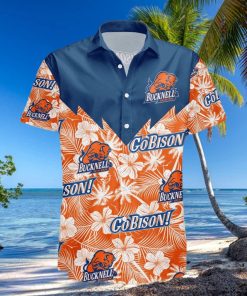 Bucknell Bison 3D Hawaiian Shirt Tropical Seamless NCAA Men And Women Gift For Fans hawaiian shirt