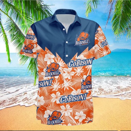 Bucknell Bison 3D Hawaiian Shirt Tropical Seamless NCAA Men And Women Gift For Fans hawaiian shirt