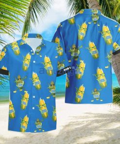 Bud Light Beer Funy Corn Aloha Hawaiian Shirt And Shorts Summer Gift FEHA4EnY1a