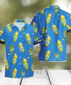 Bud Light Beer Funy Corn Aloha Hawaiian Shirt And Shorts Summer Gift FEHA4EnY1a