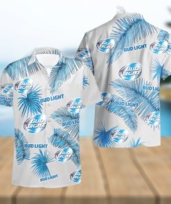 Bud Light Beer Palm Leaves Tropical Hawaiian Shirt And Shorts Unique Summer Gift