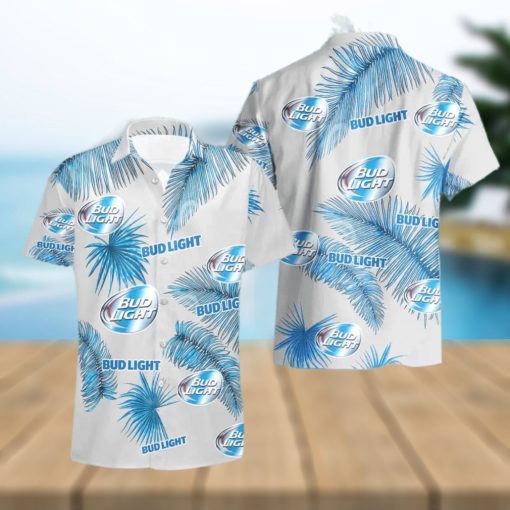 Bud Light Beer Palm Leaves Tropical Hawaiian Shirt And Shorts Unique Summer Gift