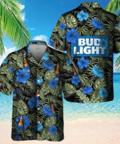 Bud Light Hawaiian Shirt Aloha Shirt Bud Light Beer Tropical Flowers