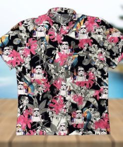 Bud Light Hawaiian Shirt Stormtrooper Pink Flower