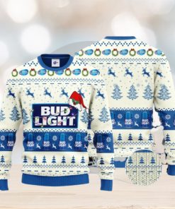 Bud Light Santa Hat Christmas Ugly Christmas Sweater 3D Gift For Men And Women