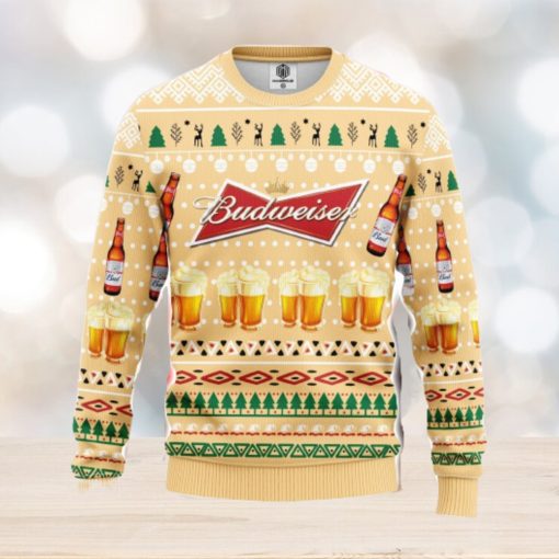 Budweiser Beer Ugly Christmas Sweater Amazing Gift Men And Women Christmas Gift