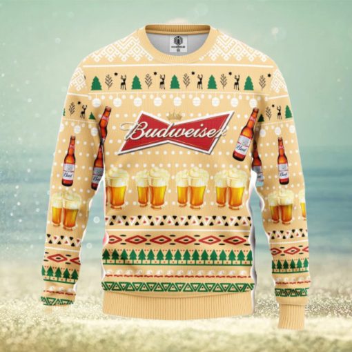 Budweiser Beer Ugly Christmas Sweater Amazing Gift Men And Women Christmas Gift