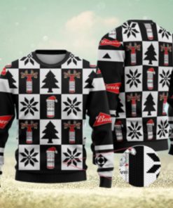 Budweiser Funny Beer Christmas Sweater Black Gift For Men And Women