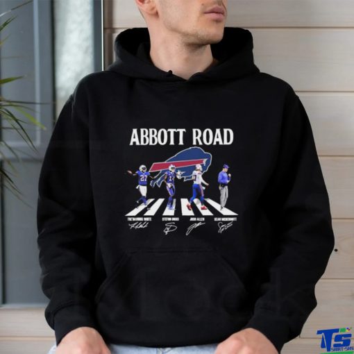 Buffalo Bills Abbott Road Tre’davious White Stefon Diggs Josh Allen And Sean Mcdermott Signatures Shirt