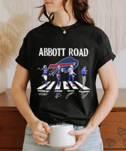 Buffalo Bills Abbott Road Tre'davious White Stefon Diggs Josh Allen And  Sean Mcdermott Signatures Shirt - teejeep