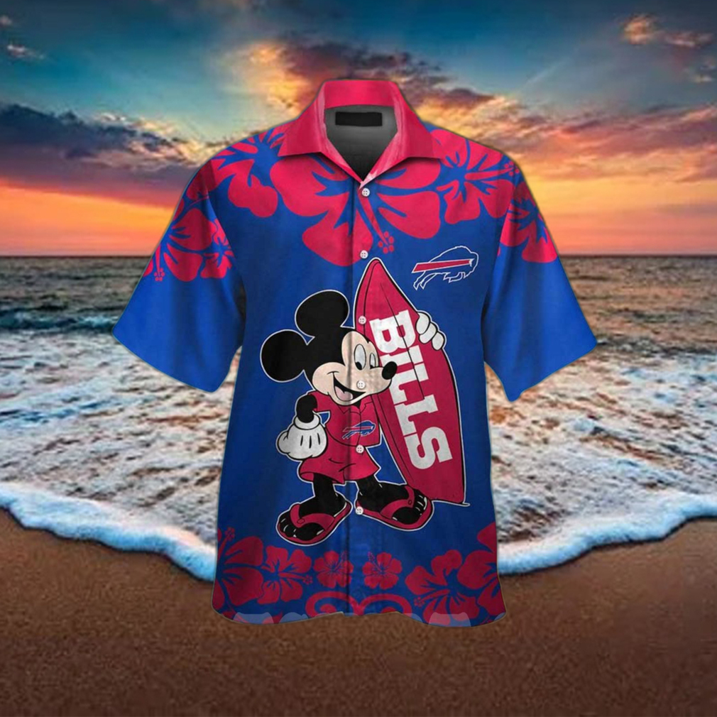 NFL Buffalo Bills Special Floral Hawaiian Button Shirt - Limotees