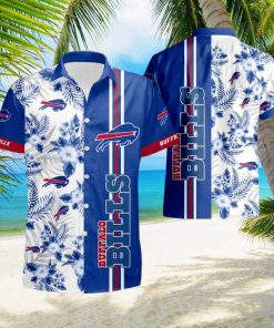 Buffalo Bills Floral With And Blue Summer Hawaiian Shirt