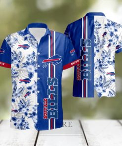 Buffalo Bills Floral With And Blue Summer Hawaiian Shirt