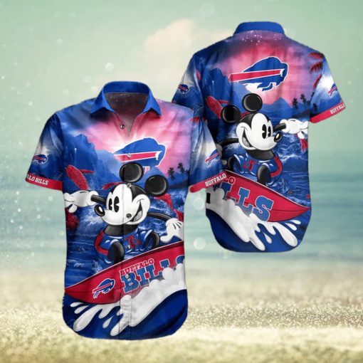 Buffalo Bills Hawaiian Shirt Bills Mickey Surfing Hawaiian Shirt