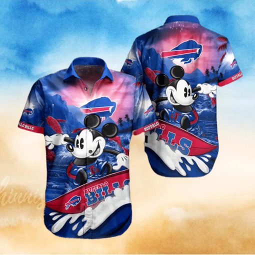 Buffalo Bills Hawaiian Shirt Bills Mickey Surfing Hawaiian Shirt