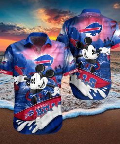 Buffalo Bills Hawaiian Shirt Bills Mickey Surfing Hawaiian Shirt