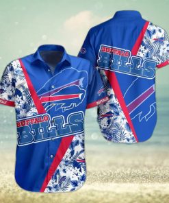 Buffalo Bills Hawaiian Shirt Blue Tropical Flowers Summer Beach Gift