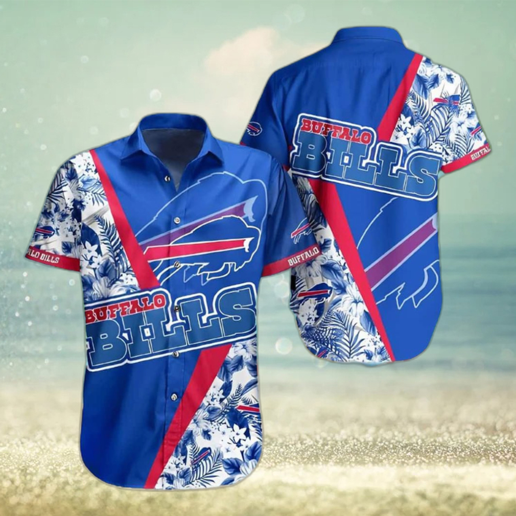 Buffalo Bills Hawaiian Shirt LV Pattern Blue Buffalo Bills Gift