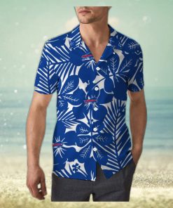 Buffalo Bills Hawaiian Shirt Flower Pattern Beach Gift For Friend, NFL Hawaiian Shirt