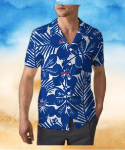 Buffalo Bills Hawaiian Shirt Flower Pattern Beach Gift For Friend, NFL Hawaiian Shirt